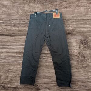 Levis 505 Jeans Mens 34X30 Gray Straight 5 Pocket Casual (36X29‎ Actual)